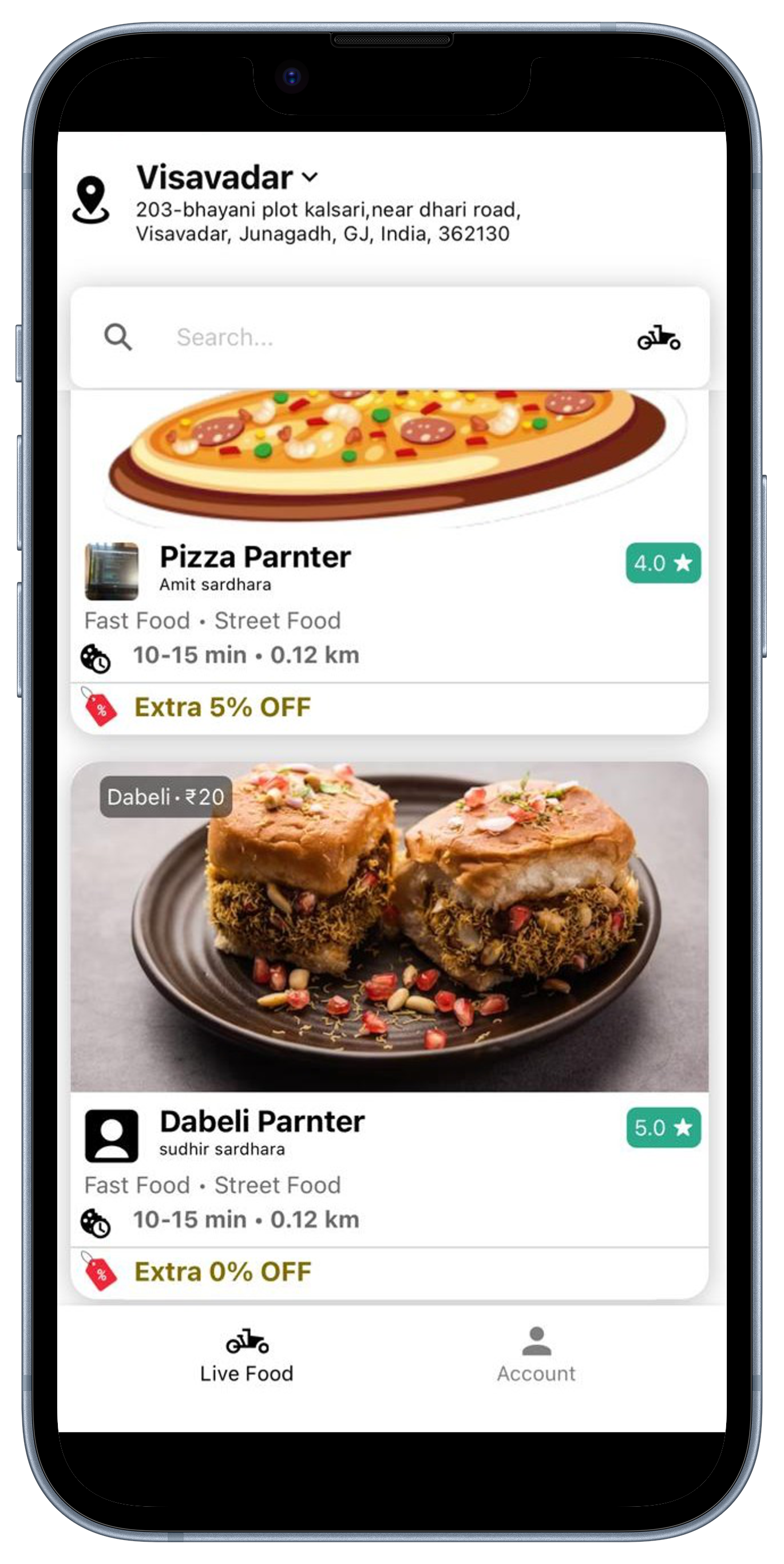 App on Mobile mockup